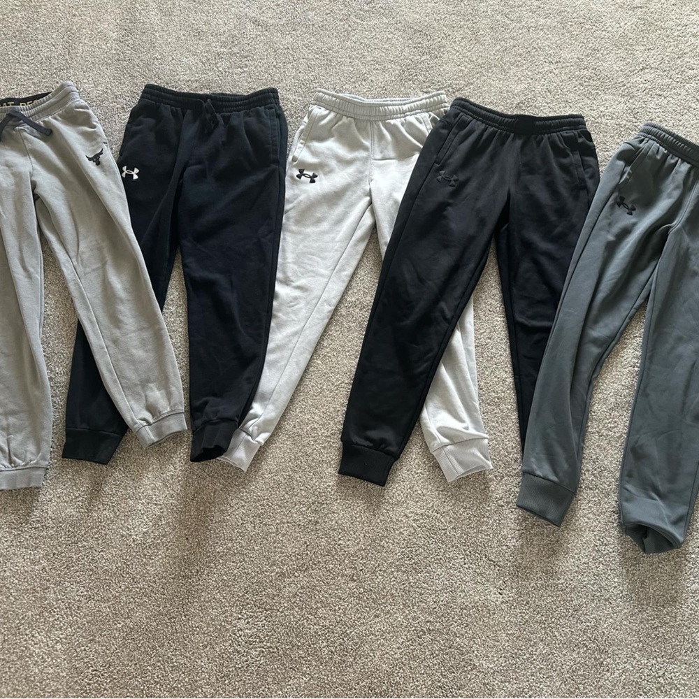 Under Armour Black and Gray Sweatpants for Active Comfort